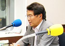「マット安川のずばり勝負」ゲスト：松原仁／前田せいめい撮影