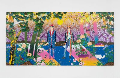 絵画　築地松 アートとマーケットと美術館 現代を生きる芸術家・松山智一の発想 『雪