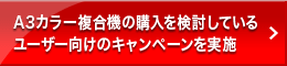 A3カラー複合機の購入を検討している ユーザー向けのキャンペーンを実施