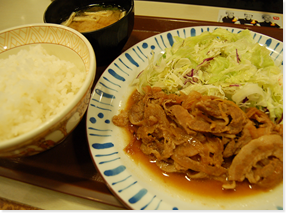 豚しょうが焼き定食