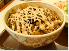 高菜明太マヨ牛丼